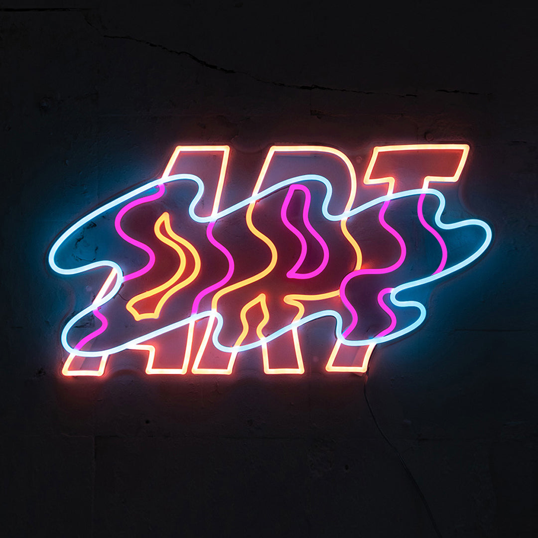 Art by Ceizer, Zeichen aus Neon-LEDs